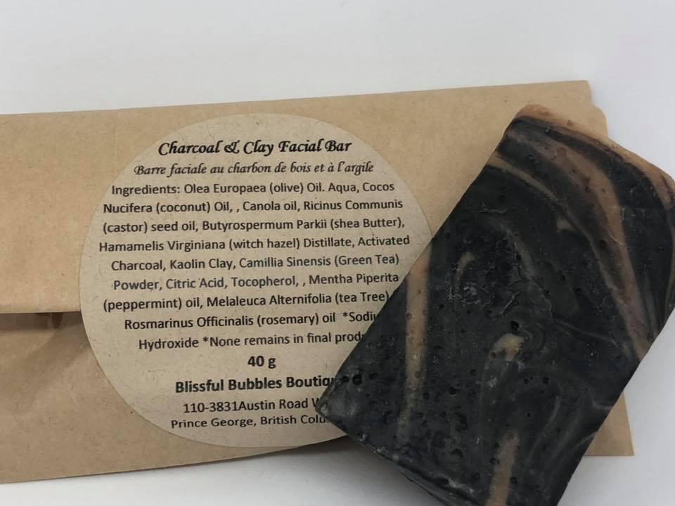 Charcoal & Clay Facial Soap | Blissful Bubbles Boutique Ltd.